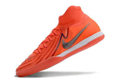 Men's Nike Phantom Luna Elite NU IC Indoor & Futsal High-Tops Football Shoes - Red/Silver/White