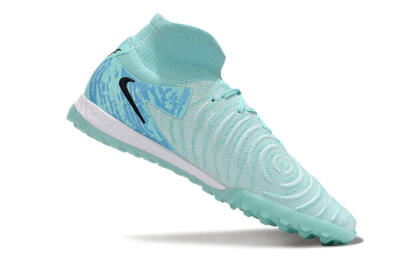 Men's Nike Phantom Luna Elite NU TF Artificial Turf High-Tops Football Shoes - Jade/Blue/Black