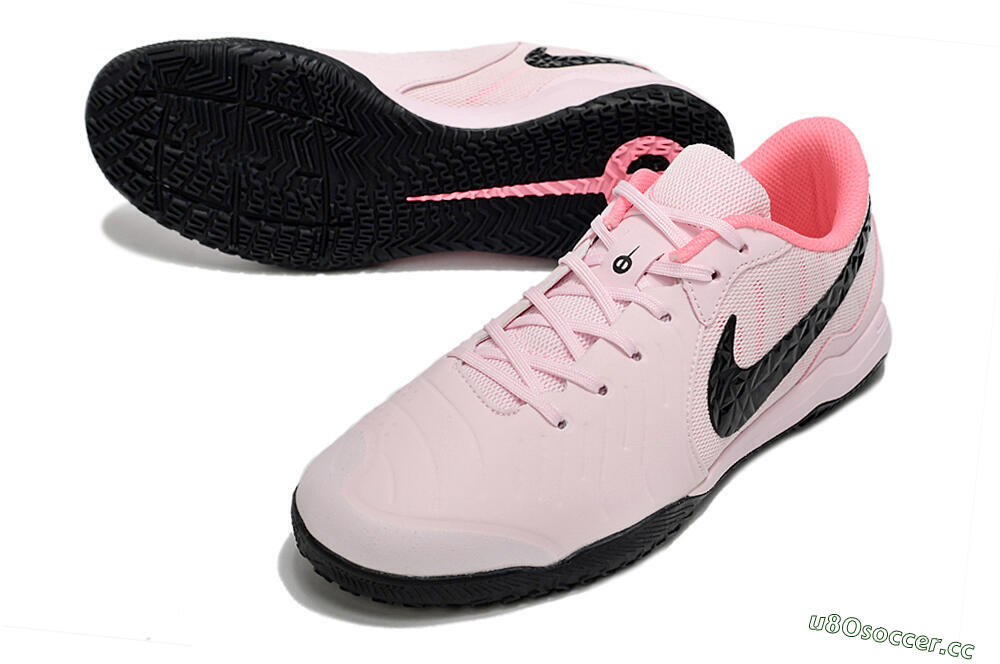 Men's Nike Tiempo Legend 10 Academy IC Indoor & Futsal Low-Tops Football Shoes - Pink/Black 3