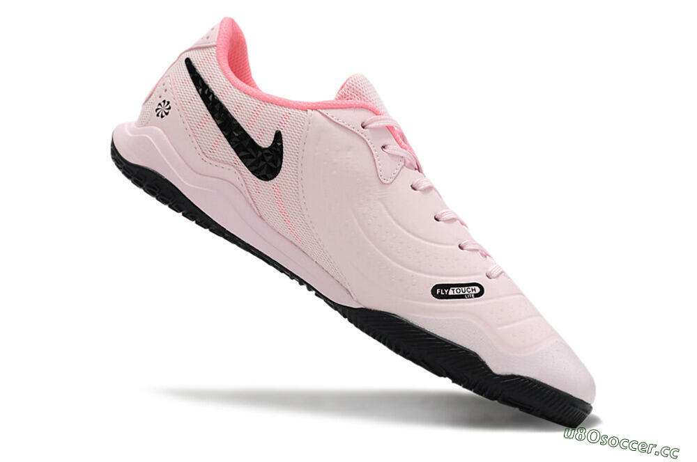 Men's Nike Tiempo Legend 10 Academy IC Indoor & Futsal Low-Tops Football Shoes - Pink/Black 4