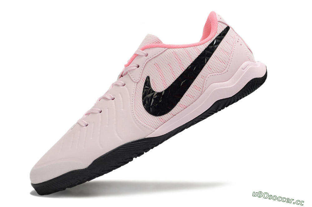Men's Nike Tiempo Legend 10 Academy IC Indoor & Futsal Low-Tops Football Shoes - Pink/Black 5