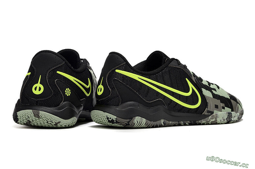 Men's Nike Tiempo Legend 10 Academy IC Indoor & Futsal Low-Tops Football Shoes - Camo/Black/Yellow 6