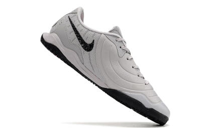Men's Nike Tiempo Legend 10 Academy IC Indoor & Futsal Low-Tops Football Shoes - Grey/Black/Pink