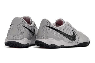 Men's Nike Tiempo Legend 10 Academy IC Indoor & Futsal Low-Tops Football Shoes - Grey/Black/Pink