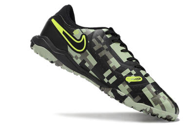 Men's Nike Tiempo Legend 10 Academy TF Artificial Turf Low-Tops Football Shoes - Camo/Yellow