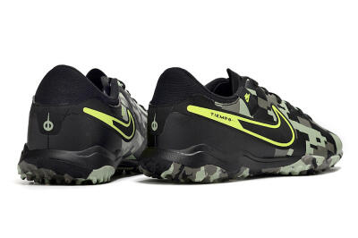 Men's Nike Tiempo Legend 10 Academy TF Artificial Turf Low-Tops Football Shoes - Camo/Yellow