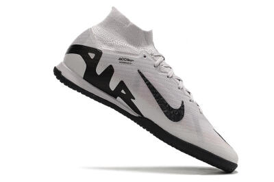 Men's Nike Air Zoom Mercurial Superfly 9 Elite IC Indoor & Futsal High-Tops Football Shoes - Grey/Black/Pink