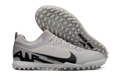 Men's Nike Air Zoom Mercurial Vapor 15 Pro TF Artificial Turf Low-Tops Football Shoes - Grey/Black