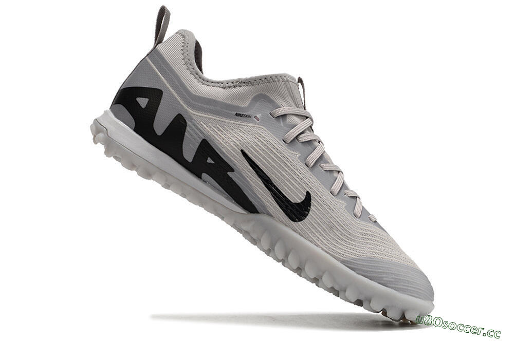 Men's Nike Air Zoom Mercurial Vapor 15 Pro TF Artificial Turf Low-Tops Football Shoes - Grey/Black 4