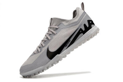 Men's Nike Air Zoom Mercurial Vapor 15 Pro TF Artificial Turf Low-Tops Football Shoes - Grey/Black