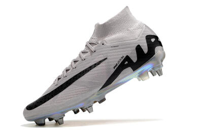 Men's Nike Air Zoom Mercurial Superfly 9 Elite SG Soft Ground High-Tops Football Boots - Grey/Black/Gold