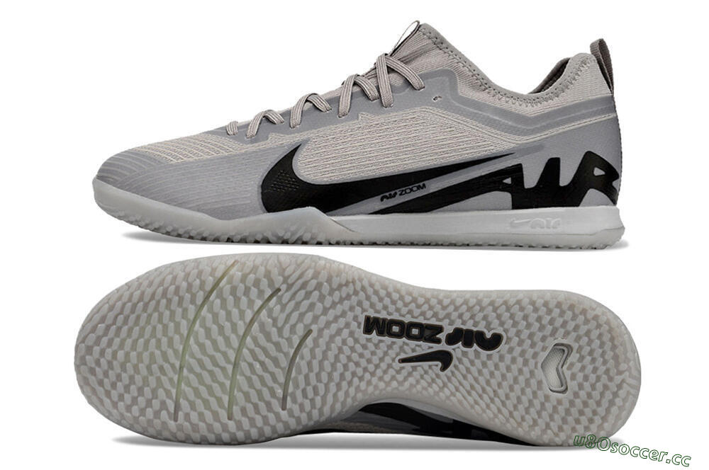 Men's Nike Air Zoom Mercurial Vapor 15 Pro IC Indoor & Futsal Low-Tops Football Shoes - Grey/Black 1