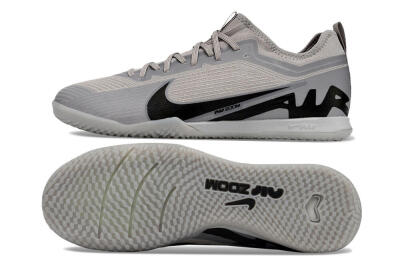 Men's Nike Air Zoom Mercurial Vapor 15 Pro IC Indoor & Futsal Low-Tops Football Shoes - Grey/Black