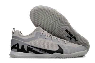Men's Nike Air Zoom Mercurial Vapor 15 Pro IC Indoor & Futsal Low-Tops Football Shoes - Grey/Black