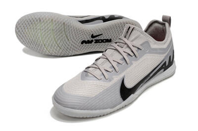 Men's Nike Air Zoom Mercurial Vapor 15 Pro IC Indoor & Futsal Low-Tops Football Shoes - Grey/Black