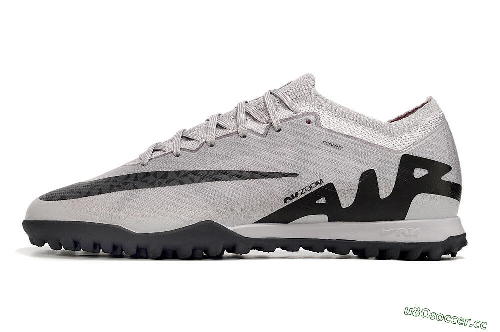 Men's Nike Air Zoom Mercurial Vapor 15 Elite TF Artificial Turf Low-Tops Football Shoes - Grey/Black/Pink 0