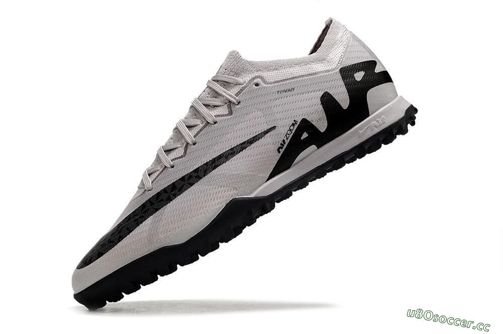 Men's Nike Air Zoom Mercurial Vapor 15 Elite TF Artificial Turf Low-Tops Football Shoes - Grey/Black/Pink 5