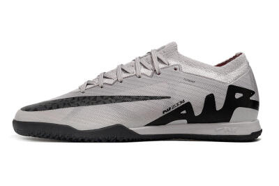 Men's Nike Air Zoom Mercurial Vapor 15 Elite IC Indoor & Futsal Low-Tops Football Shoes - Grey/Black/Pink
