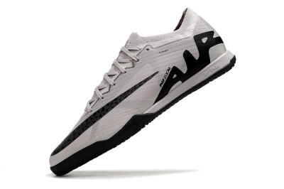 Men's Nike Air Zoom Mercurial Vapor 15 Elite IC Indoor & Futsal Low-Tops Football Shoes - Grey/Black/Pink