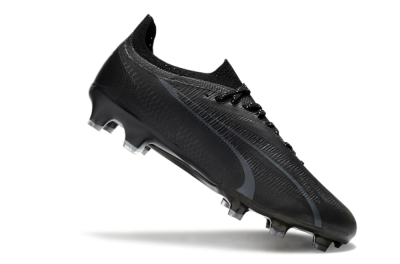Men's Puma Ultra Ultimate FG Firm Ground Low-Tops Football Boots - Black/Red