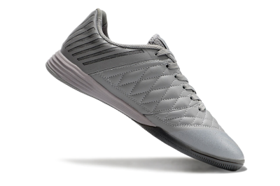 Men's Nike Lunar Gato 2 IC Indoor & Futsal Low-Tops Football Shoes - Grey/Purple/White