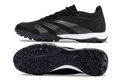 Men's Adidas Predator 24 Elite TF Artificial Turf Low-Tops Football Shoes - Black/White