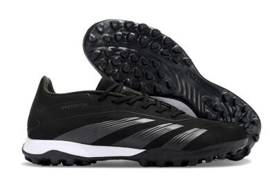 Men's Adidas Predator 24 Elite TF Artificial Turf Low-Tops Football Shoes - Black/White