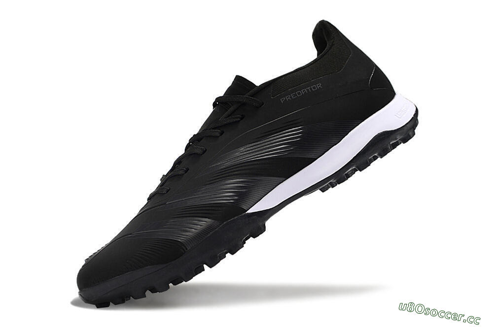 Men's Adidas Predator 24 Elite TF Artificial Turf Low-Tops Football Shoes - Black/White 5