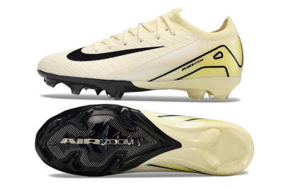 Men's Nike Air Zoom Mercurial Vapor 16 Elite FG Firm Ground Low-Tops Football Boots - Beige/Black/Yellow