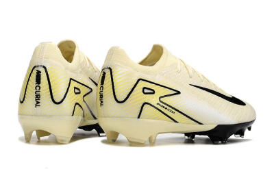 Men's Nike Air Zoom Mercurial Vapor 16 Elite FG Firm Ground Low-Tops Football Boots - Beige/Black/Yellow