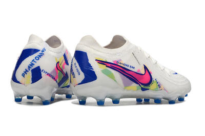 Men's Nike Phantom Luna Elite AG Artificial Grass Low-Tops Football Boots - White/Pink/Blue