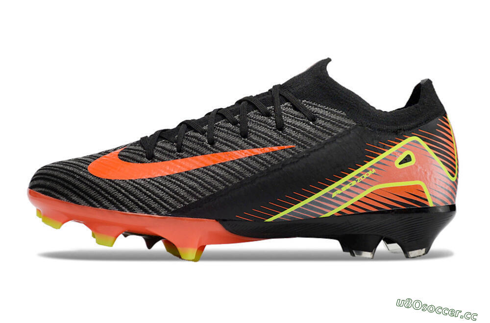 Men's Nike Air Zoom Mercurial Vapor 16 Elite FG Firm Ground Low-Tops Football Boots - Black/Red/Yellow 0