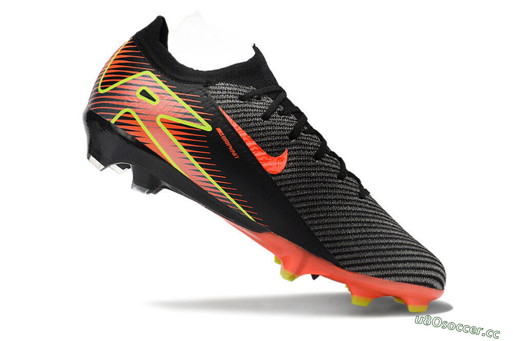 Men's Nike Air Zoom Mercurial Vapor 16 Elite FG Firm Ground Low-Tops Football Boots - Black/Red/Yellow 4