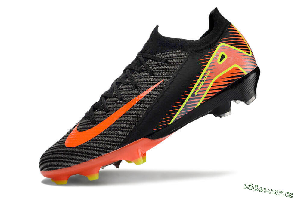 Men's Nike Air Zoom Mercurial Vapor 16 Elite FG Firm Ground Low-Tops Football Boots - Black/Red/Yellow 5