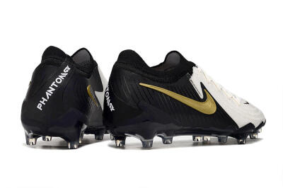 Men's Nike Phantom Luna Elite AG Artificial Grass Low-Tops Football Boots - White/Black/Gold