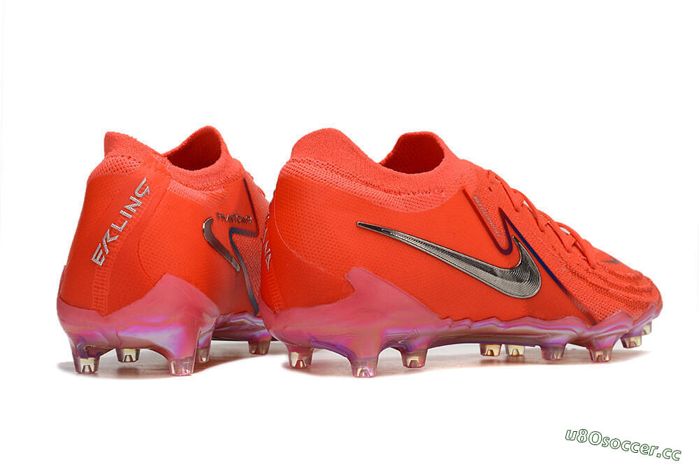 Men's Nike Phantom Luna Elite AG Artificial Grass Low-Tops Football Boots - Red/Silver/Gold 6