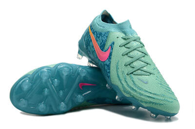 Men's Nike Phantom Luna Elite AG Artificial Grass Low-Tops Football Boots - Jade/Pink/Yellow