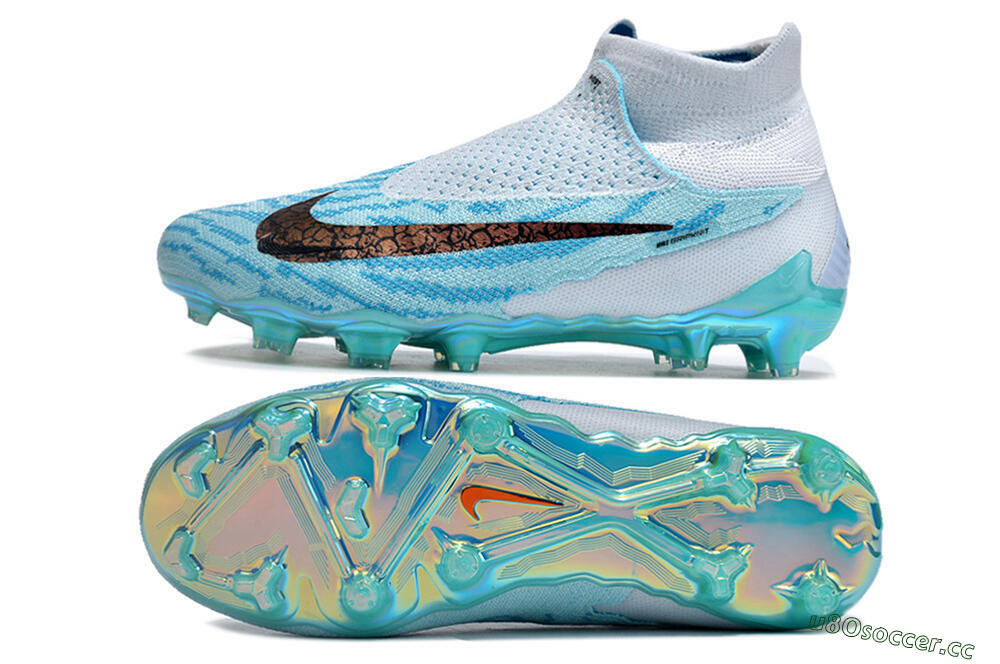 Unisex Nike Phantom GX Elite FG Firm Ground High-Tops Football Boots - Jade/Black/Gold 1