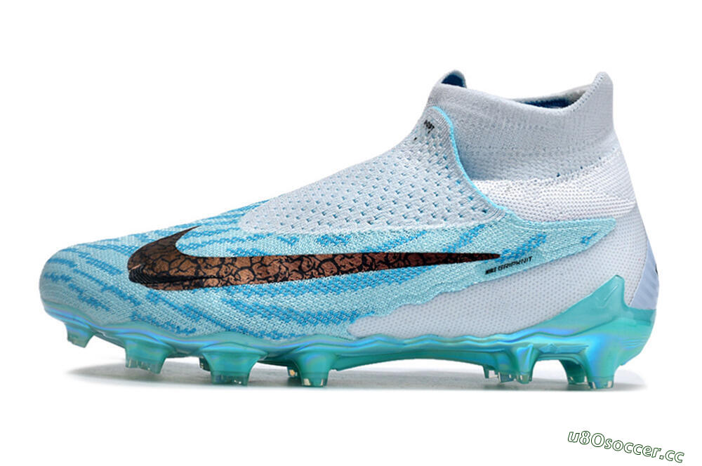 Unisex Nike Phantom GX Elite FG Firm Ground High-Tops Football Boots - Jade/Black/Gold 0