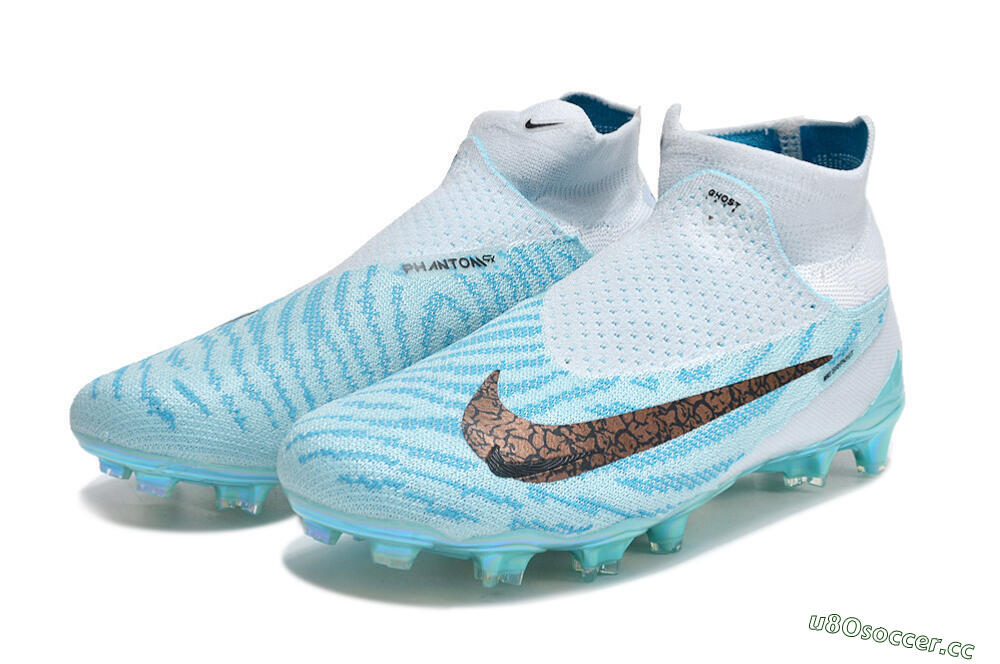 Unisex Nike Phantom GX Elite FG Firm Ground High-Tops Football Boots - Jade/Black/Gold 4