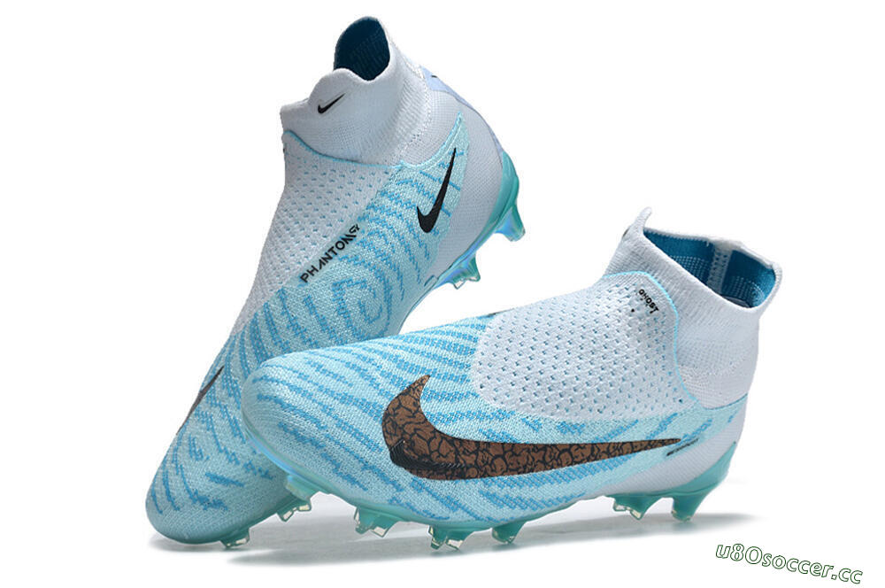 Unisex Nike Phantom GX Elite FG Firm Ground High-Tops Football Boots - Jade/Black/Gold 6