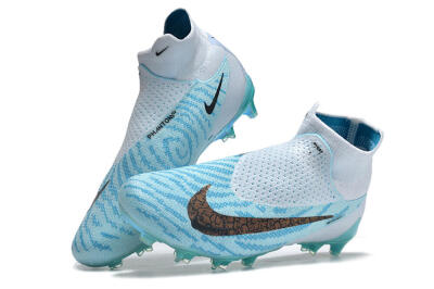 Unisex Nike Phantom GX Elite FG Firm Ground High-Tops Football Boots - Jade/Black/Gold