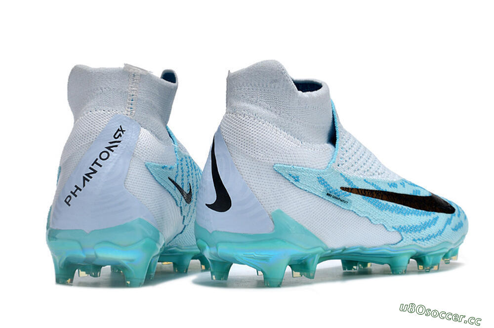 Unisex Nike Phantom GX Elite FG Firm Ground High-Tops Football Boots - Jade/Black/Gold 9