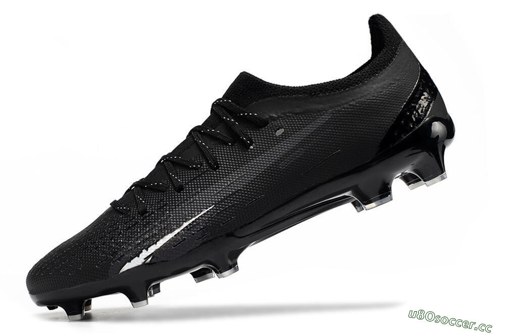 Men's Puma Ultra Ultimate FG Firm Ground Low-Tops Football Boots - Black/White 8