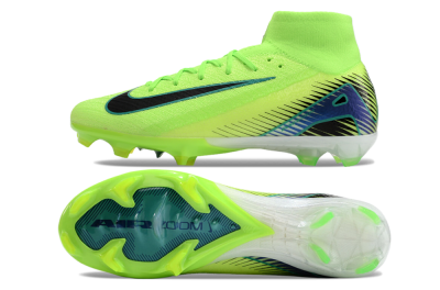 Unisex Nike Air Zoom Mercurial Superfly 10 Elite FG Firm Ground High-Tops Football Boots - Yellow/Blue/Black