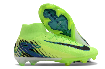 Unisex Nike Air Zoom Mercurial Superfly 10 Elite FG Firm Ground High-Tops Football Boots - Yellow/Blue/Black
