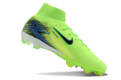 Unisex Nike Air Zoom Mercurial Superfly 10 Elite FG Firm Ground High-Tops Football Boots - Yellow/Blue/Black