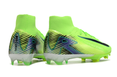 Unisex Nike Air Zoom Mercurial Superfly 10 Elite FG Firm Ground High-Tops Football Boots - Yellow/Blue/Black
