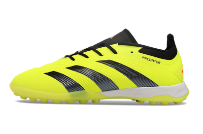 Unisex Adidas Predator 24 Elite TF Artificial Turf Low-Tops Football Shoes - Yellow/Black/White