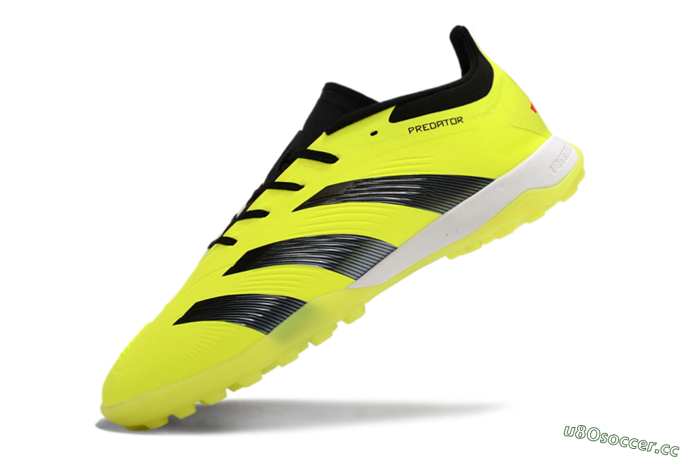Unisex Adidas Predator 24 Elite TF Artificial Turf Low-Tops Football Shoes - Yellow/Black/White 5